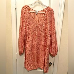 H&M summer dress. Orange and beige. Like new.